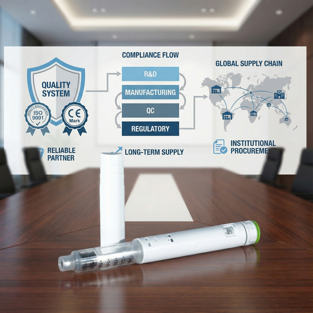 Одноразовая зеленая инъекция ручка v1